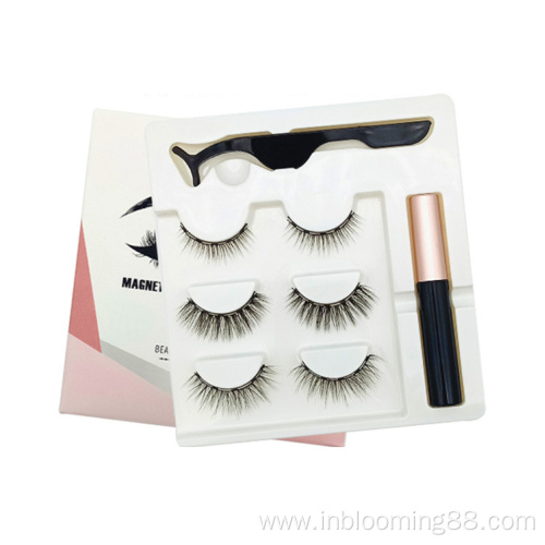 Wholesale 10 Pairs Magnetic Eyelash With Lash Glue